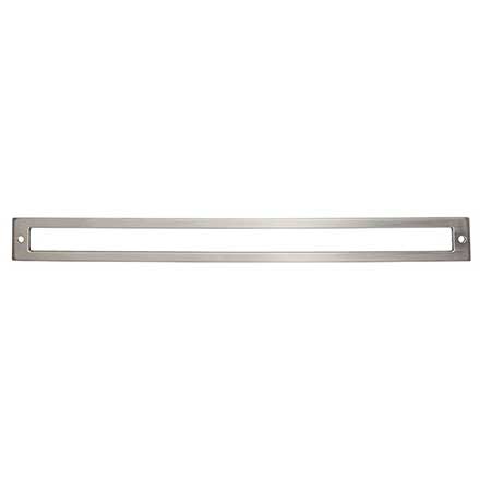 Top Knobs [TK929BSN] Die Cast Zinc Cabinet Pull Backplate - Hollin Series - Brushed Satin Nickel Finish - 12&quot; C/C - 12 1/2&quot; L