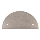Top Knobs [TK54PTA] Die Cast Zinc Cabinet Pull Backplate - Half Circle Series - Pewter Antique Finish - 2 1/2" C/C - 5" L