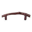 Top Knobs [M1343] Solid Bronze Cabinet Pull Handle - Twig Pull Series - Standard Size - Mahogany Bronze Finish - 3 1/2&quot; C/C - 5 3/16&quot; L