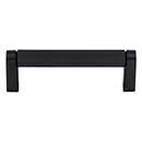 Top Knobs [M2629] Plated Steel Cabinet Bar Pull Handle - Amwell Series - Standard Size - Flat Black Finish - 3 3/4" C/C - 4 3/8" L