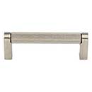 Top Knobs [M2643] Plated Steel Cabinet Bar Pull Handle - Amwell Series - Standard Size - Brushed Satin Nickel Finish - 3 3/4&quot; C/C - 4 3/8&quot; L