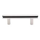 Top Knobs [M1269] Plated Steel Cabinet Bar Pull Handle - Hopewell Series - Standard Size - Polished Nickel Finish - 3" C/C - 4 9/16" L