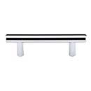 Top Knobs [M1689] Plated Steel Cabinet Bar Pull Handle - Hopewell Series - Standard Size - Polished Chrome Finish - 3" C/C - 4 9/16" L