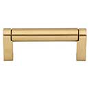 Top Knobs [M2400] Plated Steel Cabinet Bar Pull Handle - Pennington Series - Standard Size - Honey Bronze Finish - 3&quot; C/C - 3 3/8&quot; L