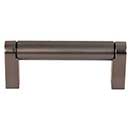 Top Knobs [M2433] Plated Steel Cabinet Bar Pull Handle - Pennington Series - Standard Size - Ash Gray Finish - 3&quot; C/C - 3 3/8&quot; L