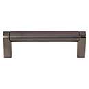 Top Knobs [M2434] Plated Steel Cabinet Bar Pull Handle - Pennington Series - Standard Size - Ash Gray Finish - 3 3/4&quot; C/C - 4 3/8&quot; L