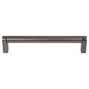 Top Knobs [M2436] Plated Steel Cabinet Bar Pull Handle - Pennington Series - Oversized - Ash Gray Finish - 6 5/16&quot; C/C - 6 11/16&quot; L
