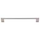 Top Knobs [M1045] Plated Steel Cabinet Bar Pull Handle - Princetonian Series - Oversized - Brushed Satin Nickel Finish - 11 11/32&quot; C/C - 12 1/8&quot; L