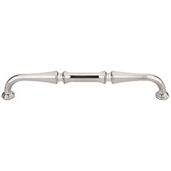 Top Knobs [TK343BSN] Die Cast Zinc Cabinet Pull Handle - Chalet Series - Oversized - Brushed Satin Nickel Finish - 7&quot; C/C - 7 5/8&quot; L