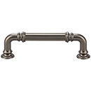 Top Knobs [TK322AG] Die Cast Zinc Cabinet Pull Handle - Reeded Series - Standard Size - Ash Gray Finish - 3 3/4&quot; C/C - 4 7/16&quot; L