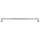 Top Knobs [TK326BSN] Die Cast Zinc Cabinet Pull Handle - Reeded Series - Oversized - Brushed Satin Nickel Finish - 12" C/C - 12 11/16" L