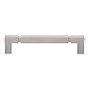 Top Knobs [TK3222BSN] Die Cast Zinc Cabinet Pull Handle - Langston Series - Oversized - Brushed Satin Nickel Finish - 5 1/16&quot; C/C - 5 15/32&quot; L