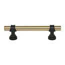 Top Knobs [M2705] Die Cast Zinc Cabinet Pull Handle - Bit Series - Standard Size - Honey Bronze & Flat Black Finish - 3 3/4" C/C - 5 1/2" L