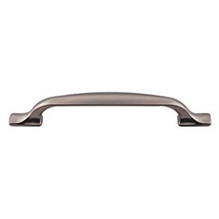 Top Knobs [TK864AG] Die Cast Zinc Cabinet Pull Handle - Torbay Series - Oversized - Ash Gray Finish - 5 1/16&quot; C/C - 6 3/4&quot; L