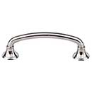 Top Knobs [M1937] Die Cast Zinc Cabinet Pull Handle - Lund Series - Standard Size - Polished Nickel Finish - 4" C/C - 5" L