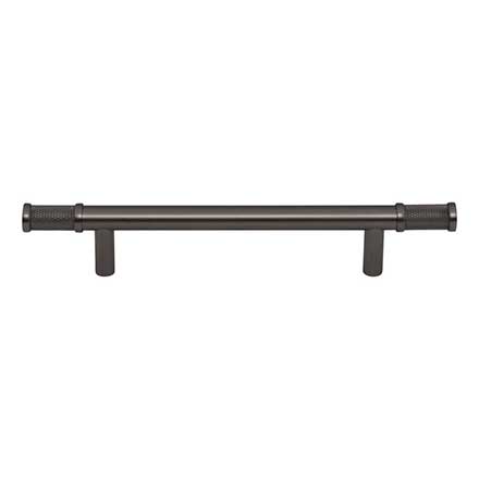 Top Knobs [TK3233AG] Steel Cabinet Pull Handle - Burnham Series - Oversized - Ash Gray Finish - 5 1/16&quot; C/C - 8 1/16&quot; L