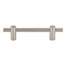 Top Knobs [TK3252BSN] Steel Cabinet Pull Handle - Dempsey Series - Standard Size - Brushed Satin Nickel Finish - 3 3/4&quot; C/C - 5 3/4&quot; L