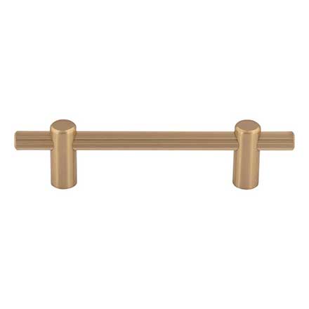 Top Knobs [TK3252HB] Steel Cabinet Pull Handle - Dempsey Series - Standard Size - Honey Bronze Finish - 3 3/4&quot; C/C - 5 3/4&quot; L