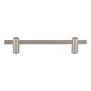 Top Knobs [TK3253BSN] Steel Cabinet Pull Handle - Dempsey Series - Oversized - Brushed Satin Nickel Finish - 5 1/16&quot; C/C - 7&quot; L