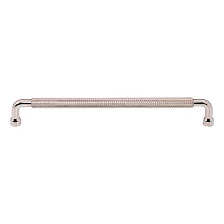Top Knobs [TK3266PN] Steel Cabinet Pull Handle - Garrison Series - Oversized - Polished Nickel Finish - 8 13/16&quot; C/C - 9 3/8&quot; L