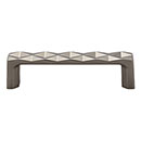 Top Knobs [TK561AG] Die Cast Zinc Cabinet Pull Handle - Quilted Series - Standard Size - Ash Gray Finish - 3 3/4&quot; C/C - 4 1/4&quot; L