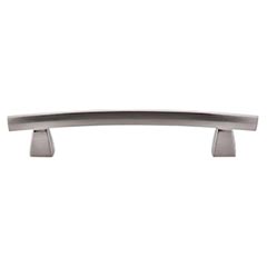 Top Knobs [TK4BSN] Die Cast Zinc Cabinet Pull Handle - Arched Series - Oversized - Brushed Satin Nickel Finish - 5&quot; C/C - 6 13/16&quot; L