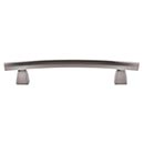 Top Knobs [TK4BSN] Die Cast Zinc Cabinet Pull Handle - Arched Series - Oversized - Brushed Satin Nickel Finish - 5" C/C - 6 13/16" L