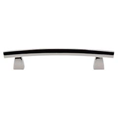 Top Knobs [TK4PN] Die Cast Zinc Cabinet Pull Handle - Arched Series - Oversized - Polished Nickel Finish - 5&quot; C/C - 6 13/16&quot; L