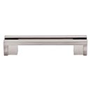 Top Knobs [TK55BSN] Die Cast Zinc Cabinet Pull Handle - Flat Rail Series - Standard Size - Brushed Satin Nickel Finish - 3 1/2&quot; C/C - 4 1/2&quot; L