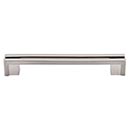 Top Knobs [TK56BSN] Die Cast Zinc Cabinet Pull Handle - Flat Rail Series - Oversized - Brushed Satin Nickel Finish - 5" C/C - 6" L