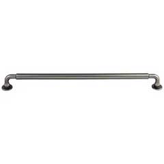 Top Knobs [TK827AG] Die Cast Zinc Cabinet Pull Handle - Lily Series - Oversized - Ash Gray Finish - 12&quot; C/C - 12 7/8&quot; L