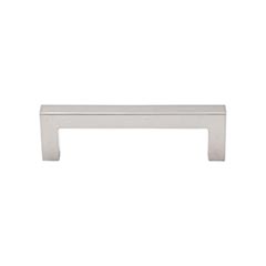 Top Knobs [M1283] Die Cast Zinc Cabinet Pull Handle - Square Bar Pull Series - Standard Size - Polished Nickel Finish - 3 3/4&quot; C/C - 4 3/16&quot; L