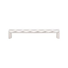 Top Knobs [TK563PN] Die Cast Zinc Cabinet Pull Handle - Quilted Series - Oversized - Polished Nickel Finish - 6 5/16&quot; C/C - 6 3/4&quot; L