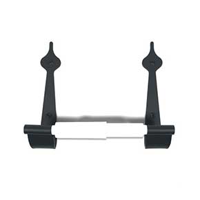 Acorn Manufacturing [AB1BP] Forged Iron Toilet Tissue Holder - Spear - Black Finish - 8 1/2" L