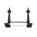 Acorn Manufacturing [AB1BP] Forged Iron Toilet Tissue Holder - Spear - Black Finish - 8 1/2&quot; L