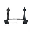 Acorn Manufacturing [AB1BP] Forged Iron Toilet Tissue Holder - Spear - Black Finish - 8 1/2" L