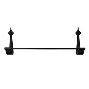 Acorn Manufacturing [AB7BP] Forged Iron Towel Bar - Spear - Black Finish - 18" L