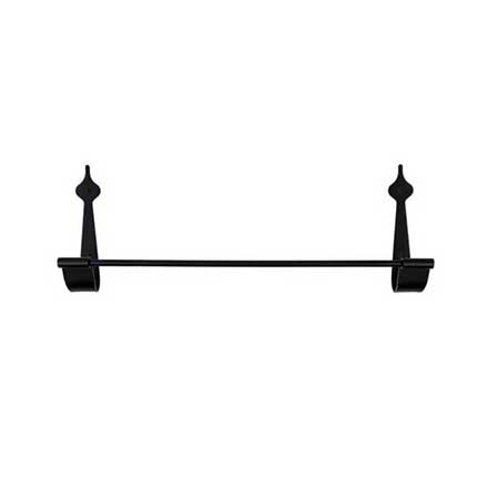 Acorn Manufacturing [AB7BP] Forged Iron Towel Bar - Spear - Black Finish - 18&quot; L