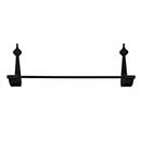 Acorn Manufacturing [AB7BP] Forged Iron Towel Bar - Spear - Black Finish - 18" L