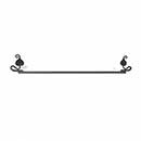 Acorn Manufacturing [LBCBP] Forged Iron Towel Bar - Leaf - Black Finish - 20&quot; L