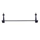 Acorn Manufacturing [AB8BP] Forged Iron Towel Bar - Spear - Black Finish - 24" L