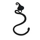 Acorn Manufacturing [LBDBP] Forged Iron Towel Ring - Leaf - Black Finish - 5" Dia.