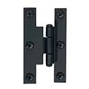 Acorn Manufacturing [AH2BQ] Steel Cabinet H-Hinge - Surface Mount - 3/8&quot; Offset  - Matte Black Finish - 3&quot; H x 1 11/16&quot; W