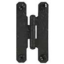 Acorn Manufacturing [RH1BQ] Steel Cabinet H-Hinge - Rough - Surface Mount - Flush - Matte Black Finish - 3&quot; H x 1 9/16&quot; W - Pair