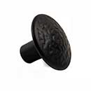 Acorn Manufacturing [RPGBP] Cast Aluminum Cabinet Knob - Rough - Matte Black Finish - 1 3/8" Dia.