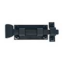 Acorn Manufacturing [ALABP] Forged Iron Cabinet Latch - Smooth - Square Bolt - Matte Black Finish - 3 1/4" L