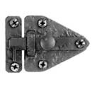 Acorn Manufacturing [RL7BP] Forged Iron Cabinet Latch - Rough - Arrowhead - Matte Black Finish - 3 7/16&quot; L