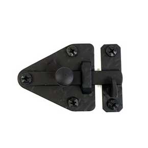 Acorn Manufacturing [RL1BP] Forged Iron Cabinet Latch - Arrowhead - Matte Black Finish - 2 13/16" L