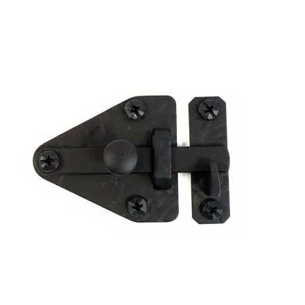 Acorn Manufacturing [RL1BP] Forged Iron Cabinet Latch - Rough - Arrowhead - Matte Black Finish - 2 13/16&quot; L