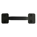 Acorn Manufacturing [APGBP] Forged Iron Cabinet Pull Handle - Smooth - Large Square Ends - Matte Black Finish - 4&quot; C/C - 5&quot; L